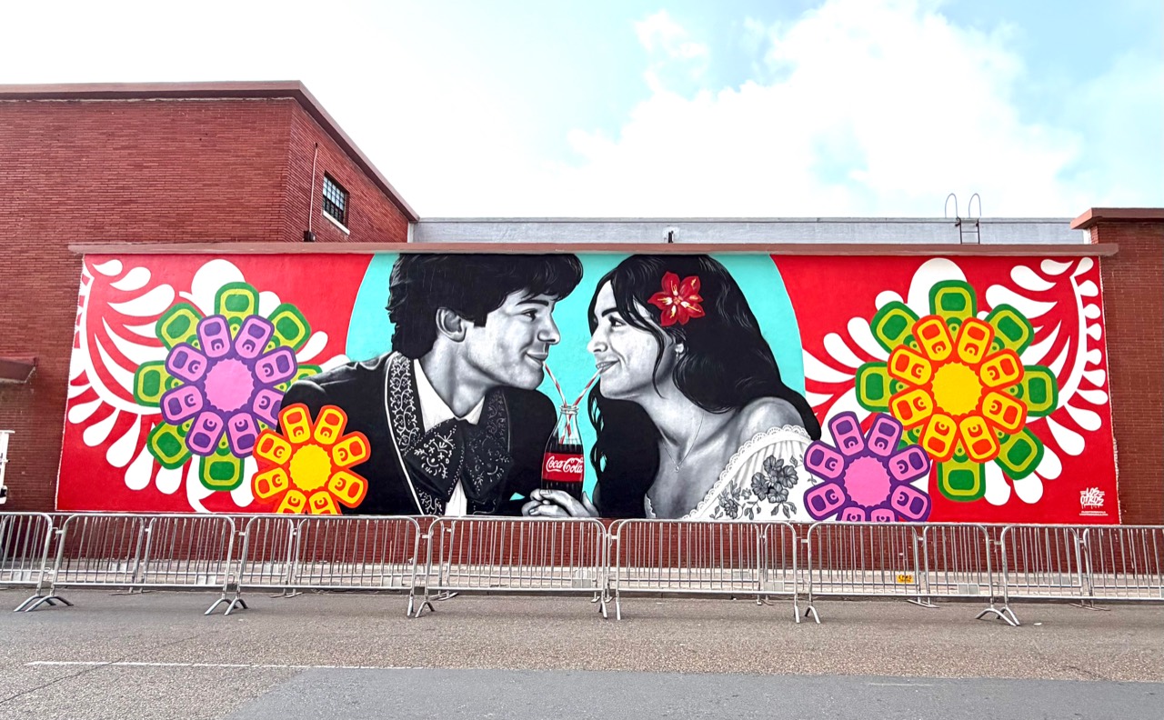 A new Coca-Cola mural by Los Otros in Downtown Brownsville.