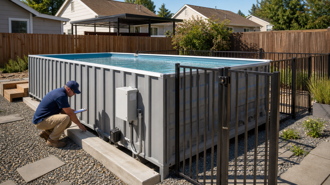 Shipping-Container Pools Appear Online, but Buyers Should Check Costs and Codes