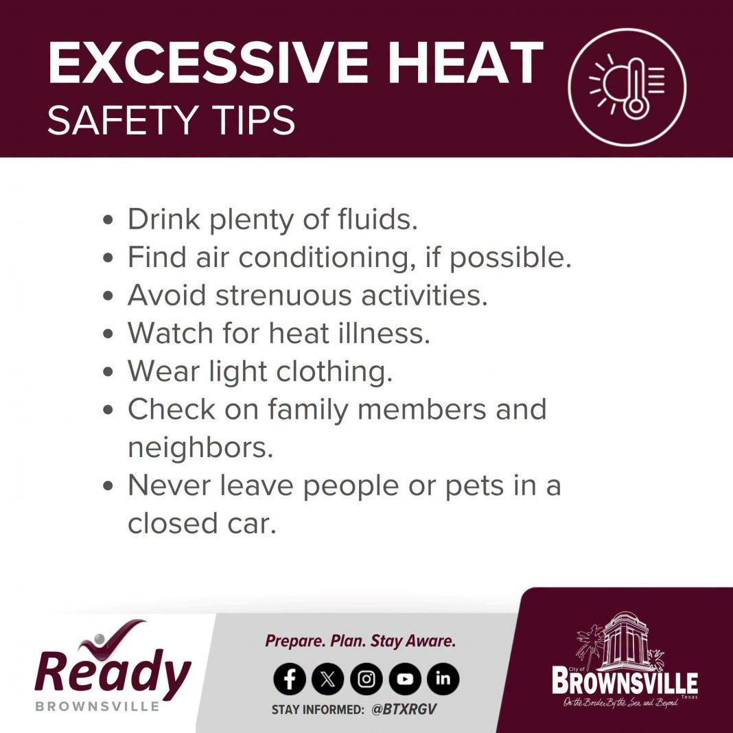 Brownsville Residents Advised to Prepare for Weekend Heat