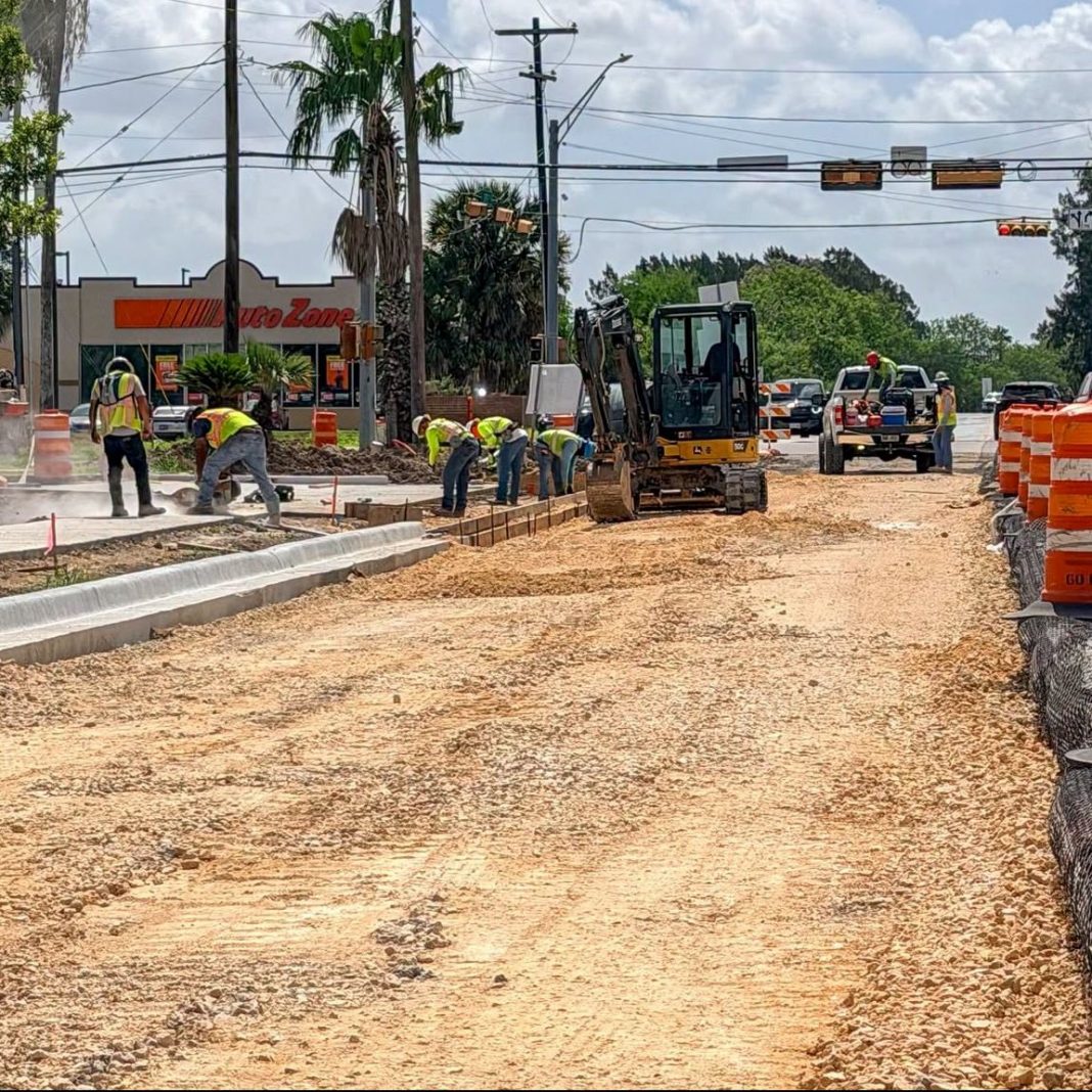 Coffee Road reconstruction project image from the City of Brownsville.