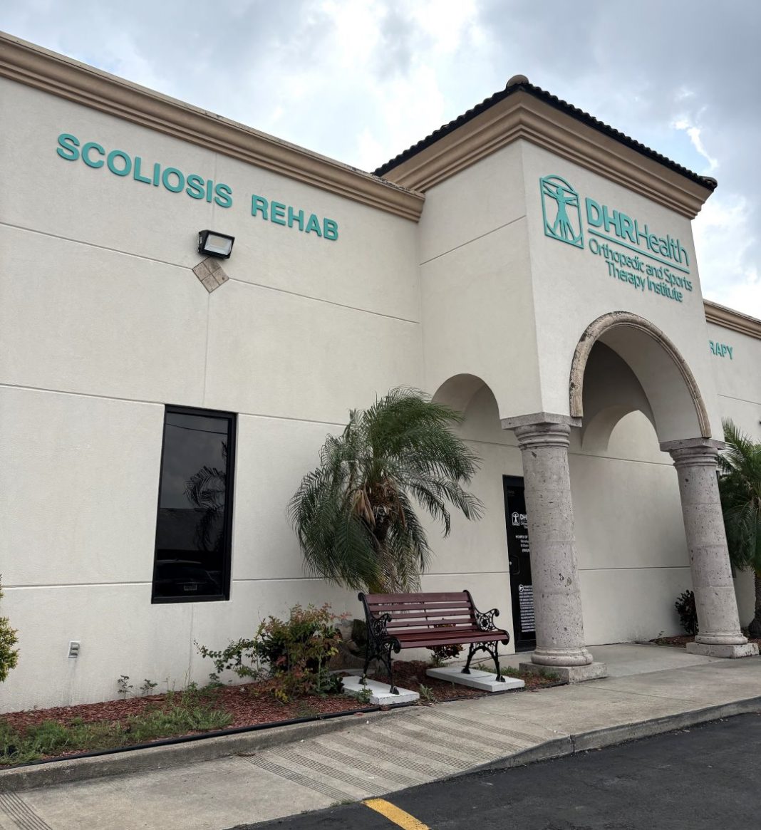 DHR Health scoliosis rehabilitation clinic location.