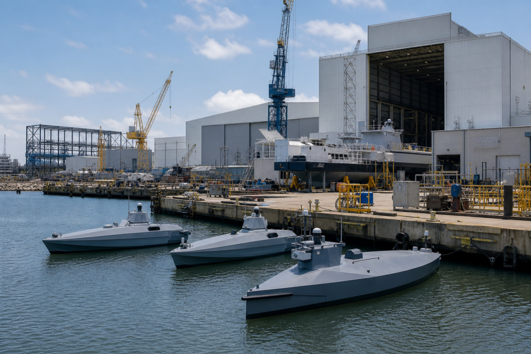 Saronic Port Alpha Shipyard Illustration