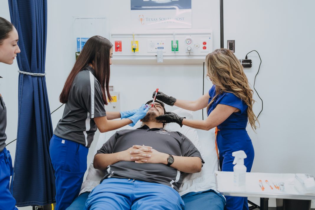 Student Injecting in Lab
