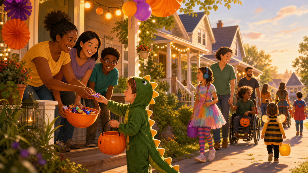 Neighbors Create Summer Trick-or-Treat Birthday for Boy With Autism