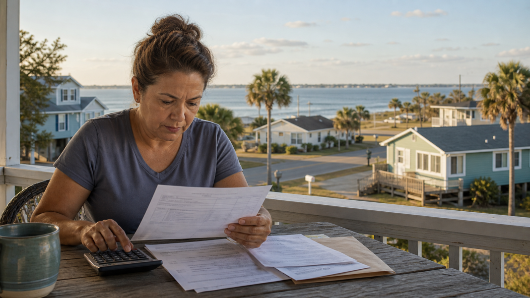 Laguna Vista homeowner reviewing property-tax information