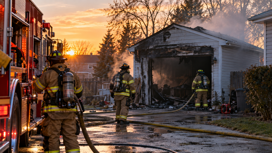 Brownsville Fire Crews Contain Blaze That Destroyed Garage and Shed