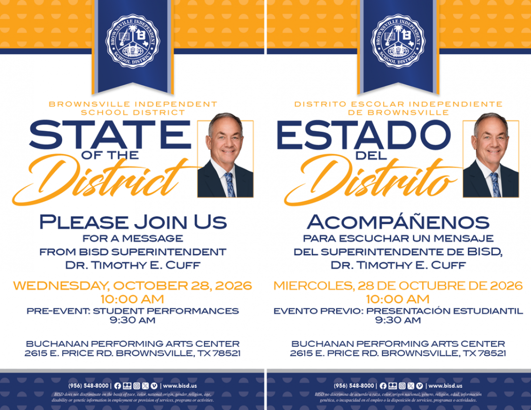 Brownsville ISD Sets State of the District Address for Oct. 28